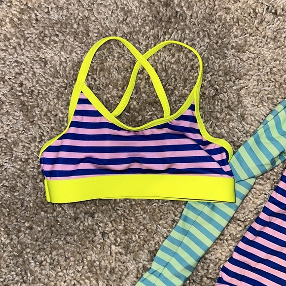 Three piece 4T lands end bathing suit. Bikini top never worn. - Picture 2 of 5